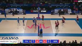 خلاصه والیبال آلمان 1-3 ایتالیا