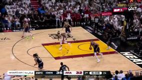 خلاصه بسکتبال میامی هیت 95 -108 دنور ناگتس