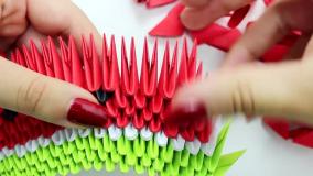 کاردستی هندوانه کاغذی