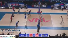 خلاصه والیبال ایتالیا 3-1 کوبا