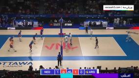 خلاصه والیبال آرژانتین 3-2 هلند