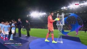 مراسم اهدای جام قهرمانی UCL به منچسترسیتی