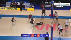خلاصه والیبال کانادا 1-3 آلمان