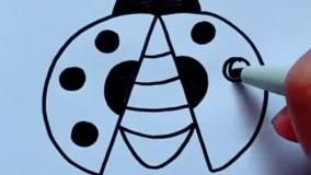 نقاشی زیبای کفشدوزک