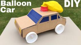 ساخت کاردستی _ ساخت ماشین با کارتن