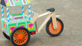ساخت کاردستی _ ساخت دوچرخه با جعبه کبریت