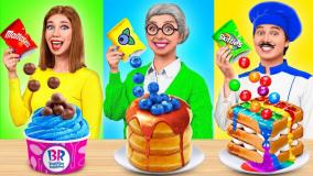 چالش غذایی - چالش خوردن آبنبات میوه ای خوشمزه