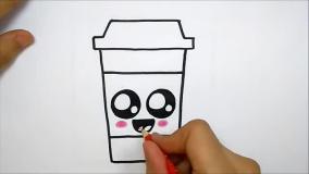 آموزش نقاشی لیوان