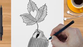 آموزش نقاشی عاشقانه