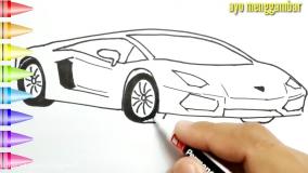 نقاشی ماشین اسپرت