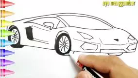 نقاشی ماشین اسپرت