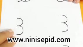 نقاشی با الگوی عدد 3