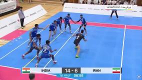 خلاصه کبدی ایران 28 -33 هند