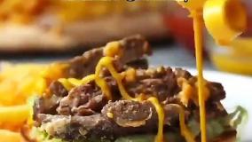 طرز تهیه کباب چیزبرگر
