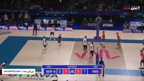 خلاصه والیبال هلند 3-0 آلمان