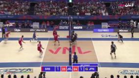خلاصه والیبال ژاپن 3-1 صربستان