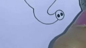 آموزش نقاشی - فیل زیبا