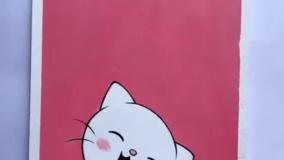 نقاشی گربه ملوس