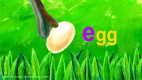 آموزش حروف انگلیسی با شعر - حرف E