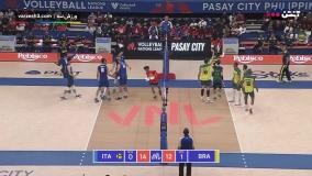خلاصه والیبال برزیل 1-3 ایتالیا