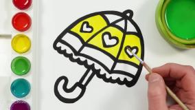 نقاشی ساده چتر