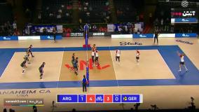 خلاصه والیبال آرژانتین 3-0 آلمان