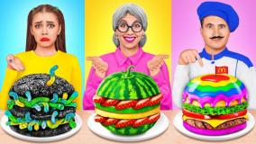 چالش غذایی - دونات به این بزرگی به این کوچیکی