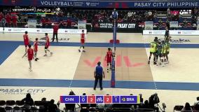خلاصه والیبال برزیل 3-0 چین
