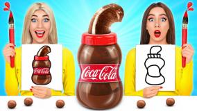 چالش غذایی - چالش خنده دار هوبابا