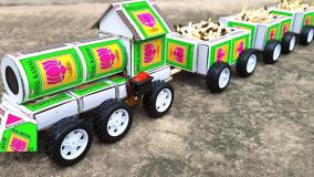 آموزش ساخت کاردستی - قطار زیبا با کبریت