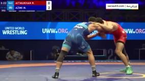 کسب مدال طلا توسط عظیمی در وزن 92