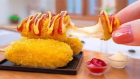 هات داگ پنیری مینیاتوری