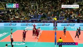 خلاصه والیبال قطر 3-0 تایلند