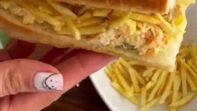 درست کردن ساندویچ مرغ مخصوص