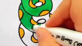 نقاشی مار زیبا