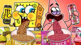 چالش غذایی - باب اسفنجی پنکیک خور