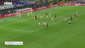 خلاصه بازی آث میلان 0 -0 نیوکسل