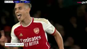 خلاصه بازی آرسنال 4 -0 آیندهوون