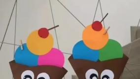 کاردستی بستنی قیفی