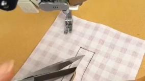 دوخت یقه لباس بچه