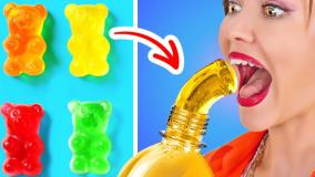 چالش غذایی 123go - اگر انسان ها آرایش بودن کلیپ جالب پاکسازی جوش آرایشی