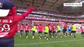 خلاصه بازی لیل 1-0 مون پلیه