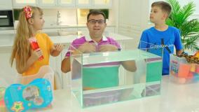 فرو رفتن یا شناور با الیور و مادر - آزمایش‌های علمی جالب برای بچه‌ها