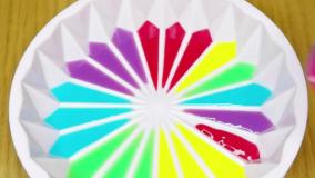 طرز تهیه ژله رنگین کمان