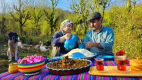 طرز تهیه قرمه سبزی به سبک روستایی | زندگی روستایی | آشپزی در طبیعت