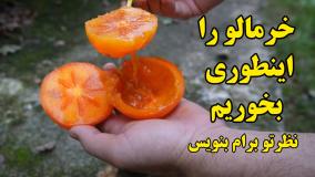 از این به بعد خرمالو رو اینطوری بخورید