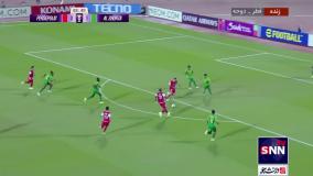 گل اول پرسپولیس به الشرطه توسط اوستون ارونوف