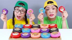 چالش غذا خوری دونا انگلیش : چالش دسر ژله ای هوبا بوبا!