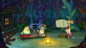 باب اسفنجی کلبه ای در جنگل