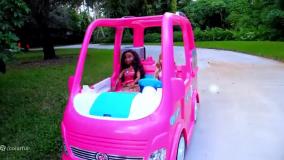 کارتون ناستیا و استیسی جدید | استیسی شو: بازی ناستیا با ماشین صورتی و بابایی ناستیا طولانی